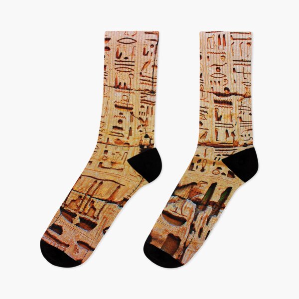 Item preview, Ancient Egyptian Hieroglyphics Carved in Stone Wall Digital Art designed and sold by Gogmagosh.
