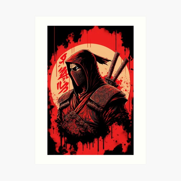 Ninja Poster for Gamers and lovers of retro gaming and Japanese art Poster  for Sale by Sk00ma