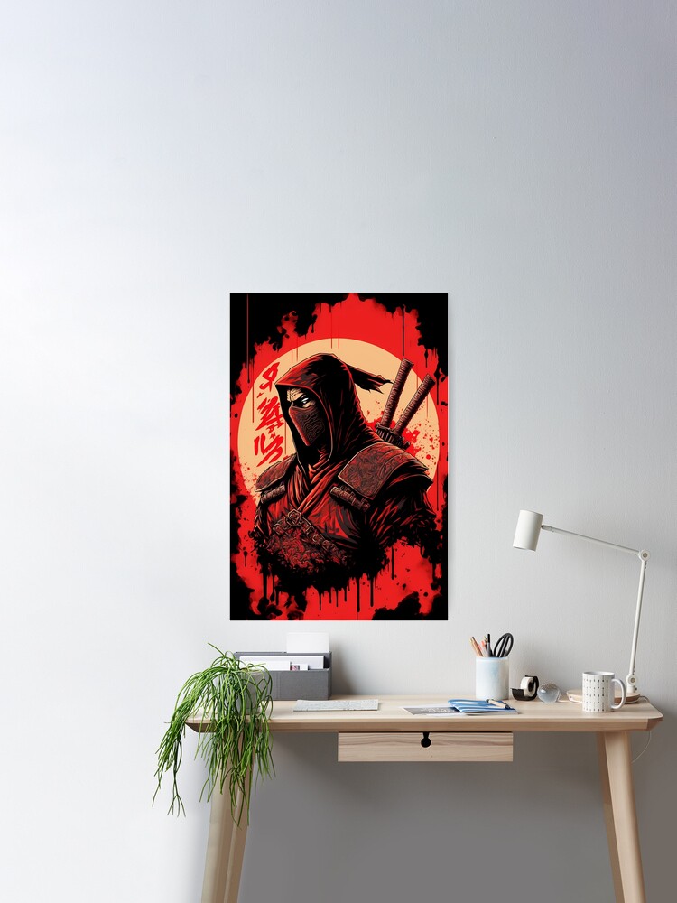 Ninja Poster for Gamers and lovers of retro gaming and Japanese art Poster  for Sale by Sk00ma