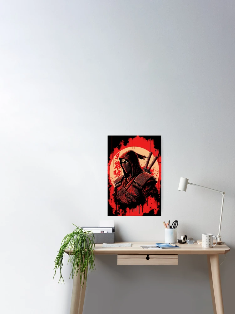 Ninja Poster for Gamers and lovers of retro gaming and Japanese art Poster  for Sale by Sk00ma