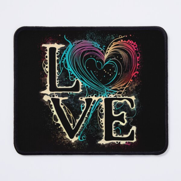 Item preview, Creative Illustration of the Word LOVE in Neon Dreams Style and Dedication to God designed and sold by Art4Christ.