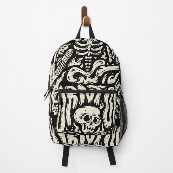 Item preview, Burnt out / Skeleton Artist / Lettering white on black version designed and sold by TinyQueenArt.