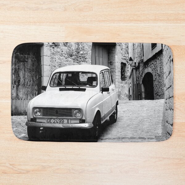 Item preview, Black and white vintage car parked in Girona (Spain) designed and sold by Simone Davino.
