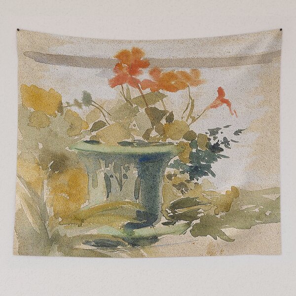 Item preview, Albert Edelfelt Pelargoniums on the Terrace A III 2022 designed and sold by MARWA-STORE.