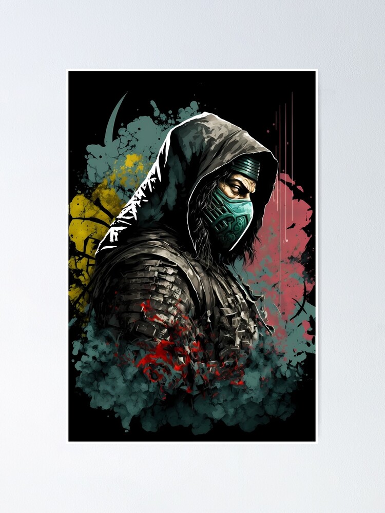 Ninja Poster for Gamers and lovers of retro gaming and Japanese art Poster  for Sale by Sk00ma