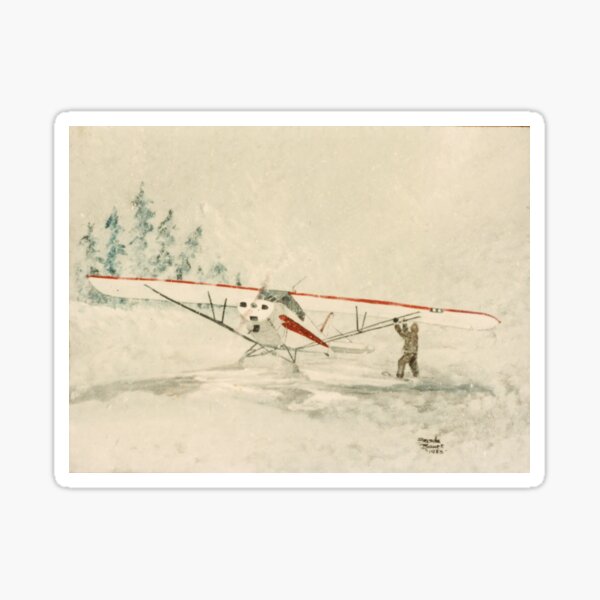 Item preview, Despegando en medio de una tormenta de nieve. Pintura original designed and sold by Salzanos.