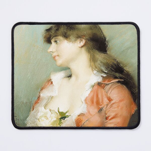 Item preview, Albert Edelfelt Profile of a Young Woman A I 539 designed and sold by MARWA-STORE.
