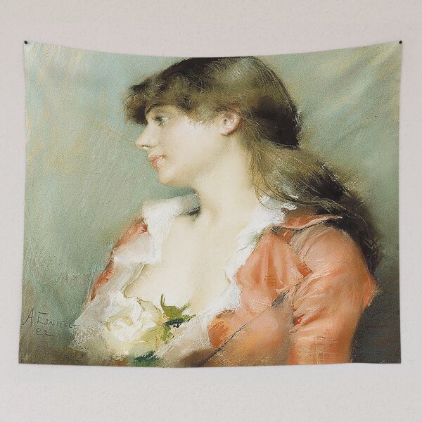 Item preview, Albert Edelfelt Profile of a Young Woman A I 539 designed and sold by MARWA-STORE.