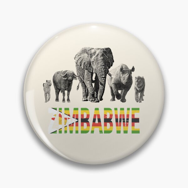 Item preview, Zimbabwe Wildlife Big Five Safari for Zimbabwe Fans designed and sold by Scotch Macaskill.