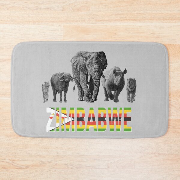Item preview, Zimbabwe Wildlife Big Five Safari for Zimbabwe Fans designed and sold by Scotch Macaskill.