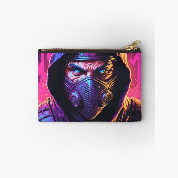 Aperçu de l'œuvre Affiche Synthwave - Ninja de jeu rétro Vapourwave créée et vendue par Sk00ma.
