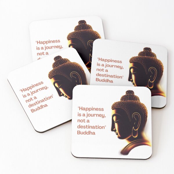Item preview, Buddha - Happiness is a journey, not a destination designed and sold by RetComly.