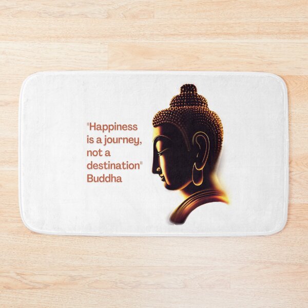 Item preview, Buddha - Happiness is a journey, not a destination designed and sold by RetComly.
