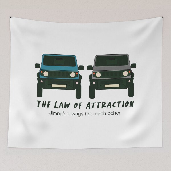 Item preview, The Law of Attaction | Blue and Grey Suzuki Jimny designed and sold by stoicjimny.