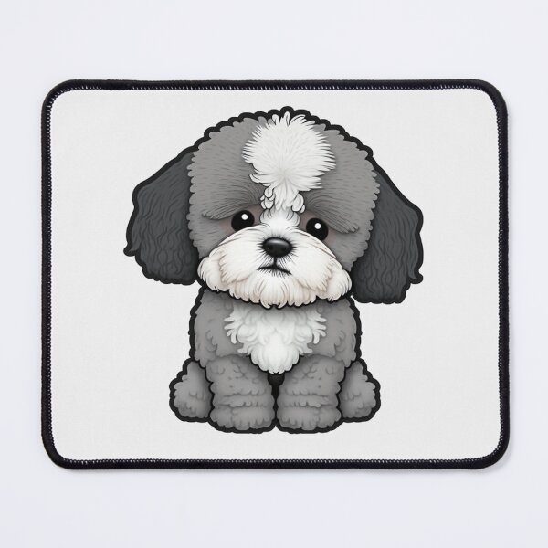 Item preview, Shihtzu Poodle - Doris the Sweetest Dog - Kawaii Cartoon designed and sold by UncannyCanvas.