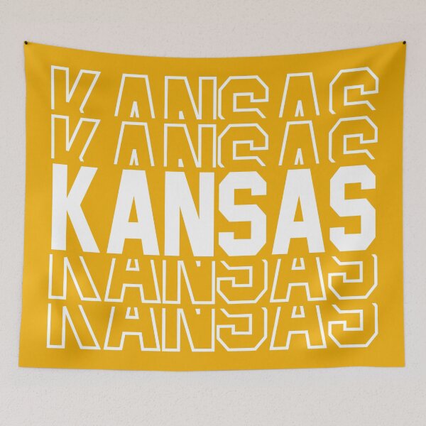 Item preview, Kansas State Repeated Text, Gold designed and sold by sweetbelle.