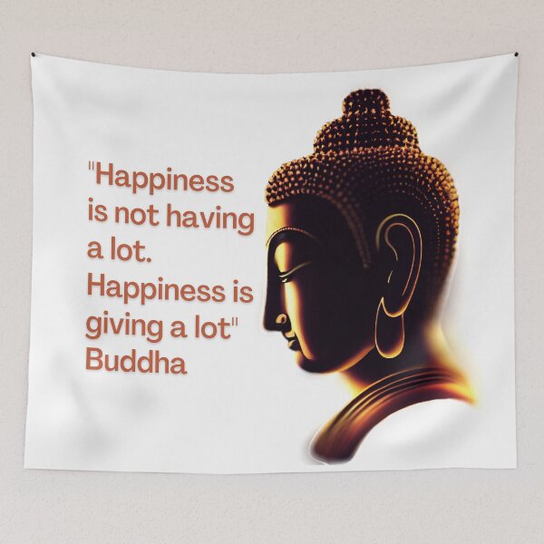 Item preview, Buddha - Happiness is not having a lot. Happiness is... designed and sold by RetComly.