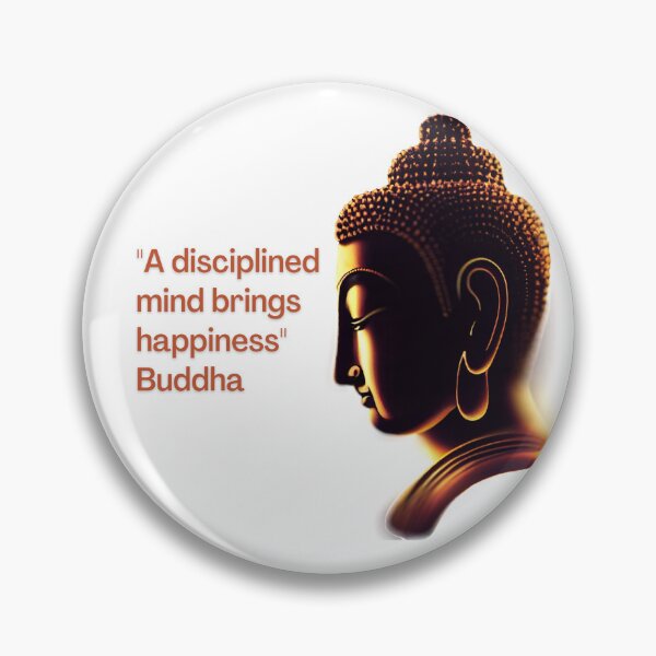 Item preview, Buddha - A disciplined mind brings happiness designed and sold by RetComly.