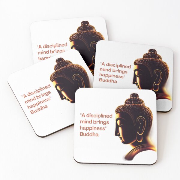 Item preview, Buddha - A disciplined mind brings happiness designed and sold by RetComly.