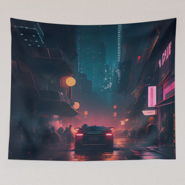 Item preview, Cyberpunk night in Tokio streets designed and sold by MaryAnn84.