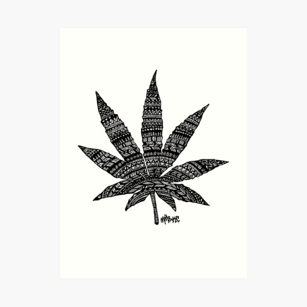Chronic Leaf Art Print