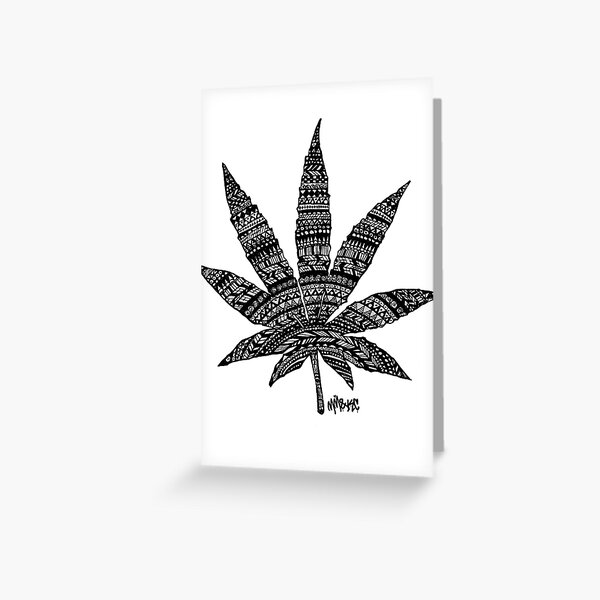 Chronic Leaf Greeting Card