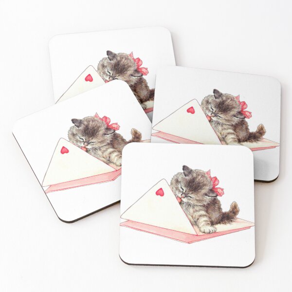 Item preview, Valentine's day cat  designed and sold by Pixiedrop.