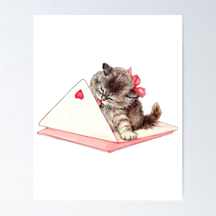 Valentine's day cat  Sticker