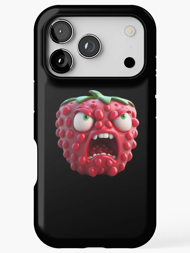 Thumbnail 1 of 4, iPhone Case, Angry Raspberry designed and sold by Scrumptious Designs.