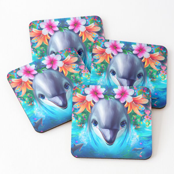 Item preview, Happy Dolphin designed and sold by ArtGraffita.