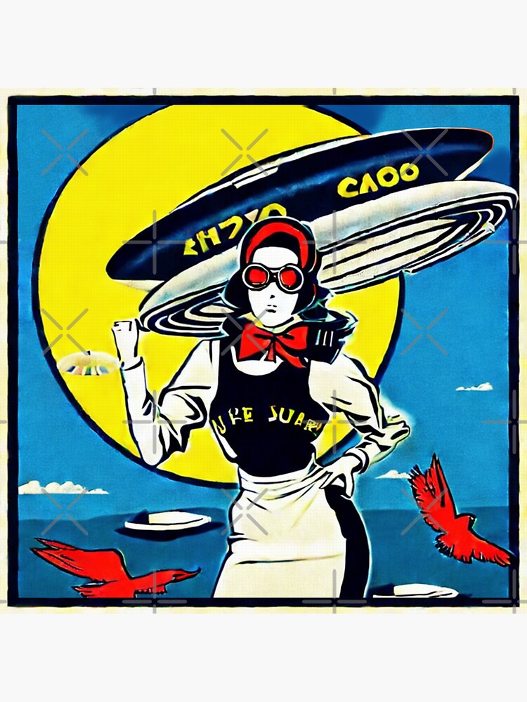 Ufo Propaganda Vintage Comics Aesthetics Sticker For Sale By