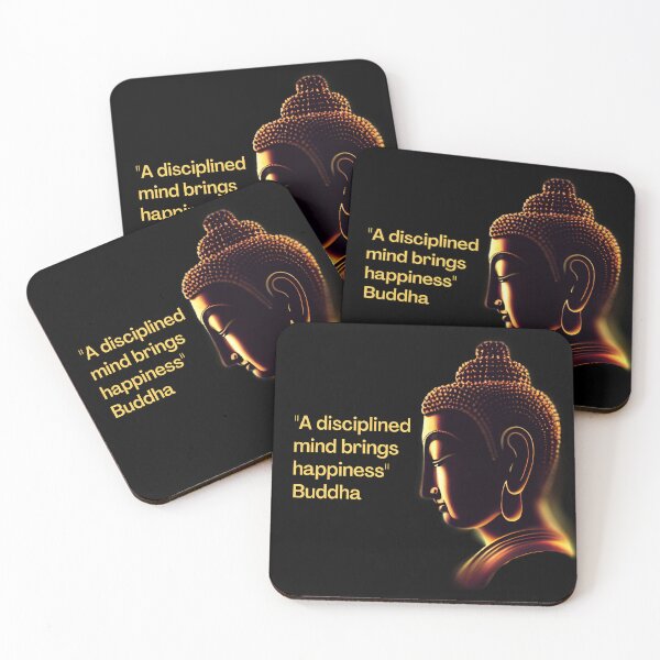 Item preview, Buddha - A disciplined mind brings happiness designed and sold by RetComly.