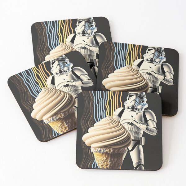 Item preview, White mask cosmic ice cream cake wall poster designed and sold by osssoconcept.