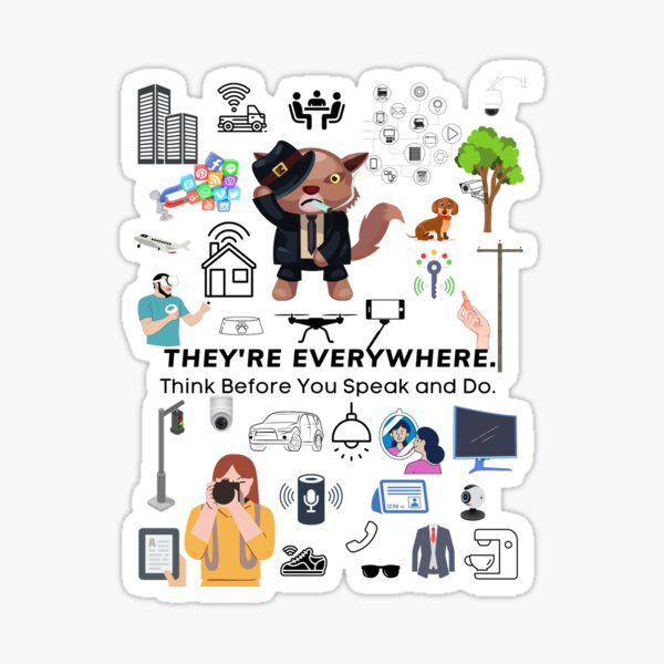 Stillness Gifts They're Everywhere - slogan, graphic, word art Sticker