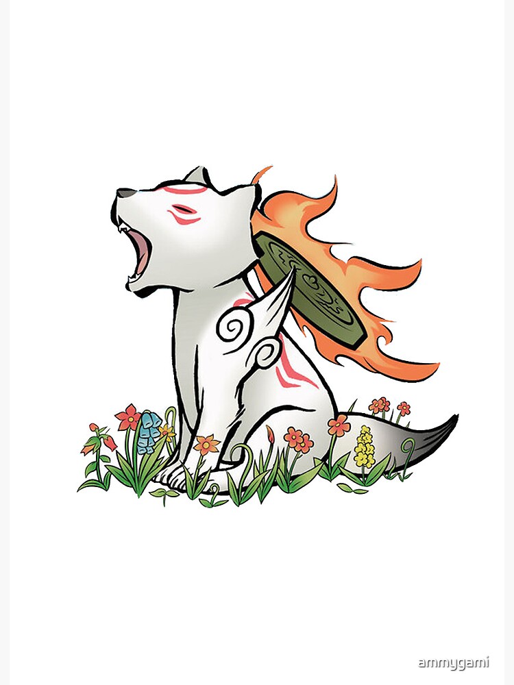 Okamiden Chibiterasu Character Art Board Print for Sale by