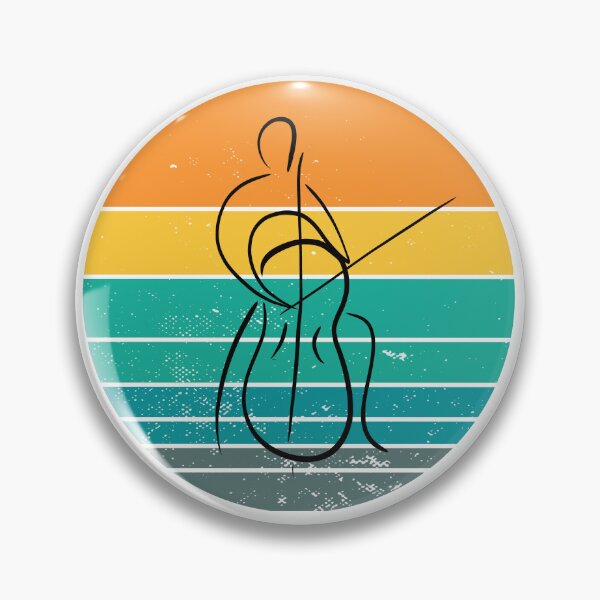 Item preview, Cellist - Line Art - Retro designed and sold by piesdesignart.