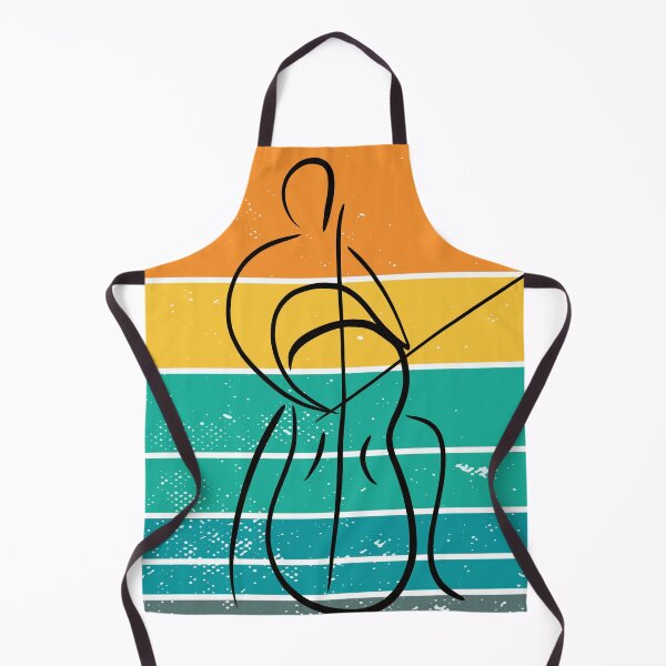 Item preview, Cellist - Line Art - Retro designed and sold by piesdesignart.