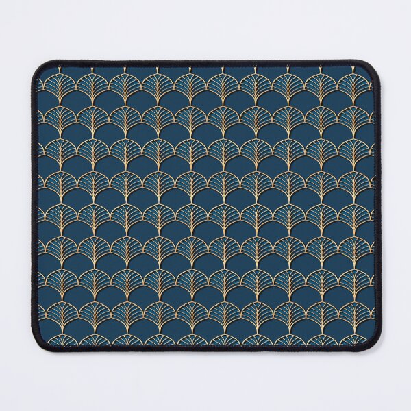 Item preview, Golden Latticework on Blue designed and sold by Bluematerials.