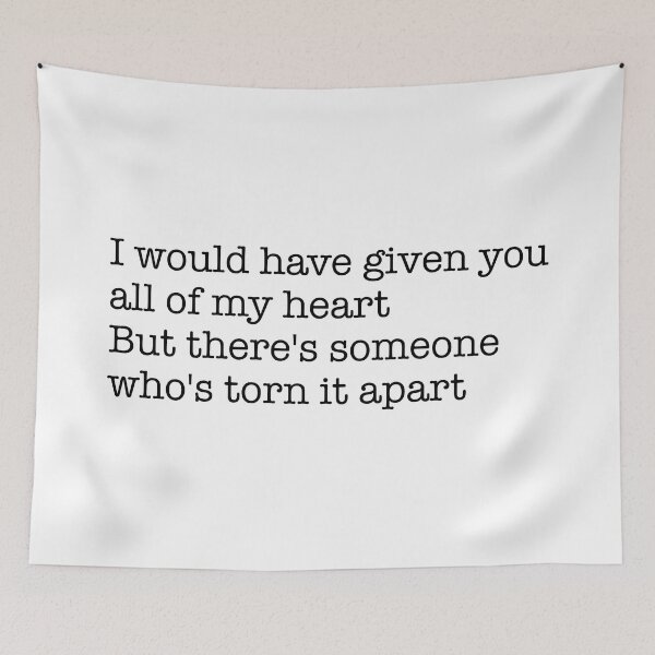 Item preview, I would have given you all of my heart (black) designed and sold by didijuca.