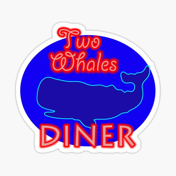 Vista previa del artículo con la obra «Two Whales Diner, un restaurante muy turístico», diseñado y vendido por ammygami.