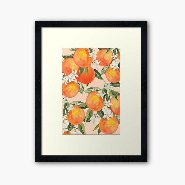 Item preview, Orange Print Watercolor Original  designed and sold by Bella Studio.