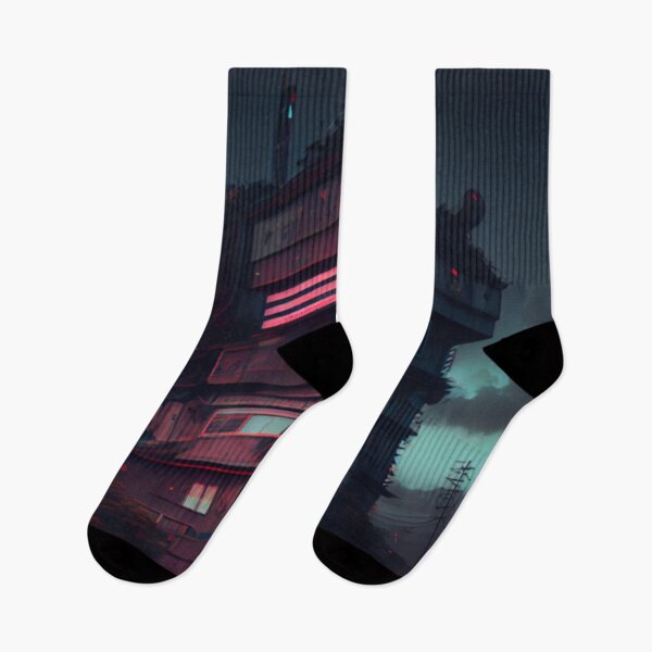 Item preview, Edificio japonés cyberpunk designed and sold by MaryAnn84.