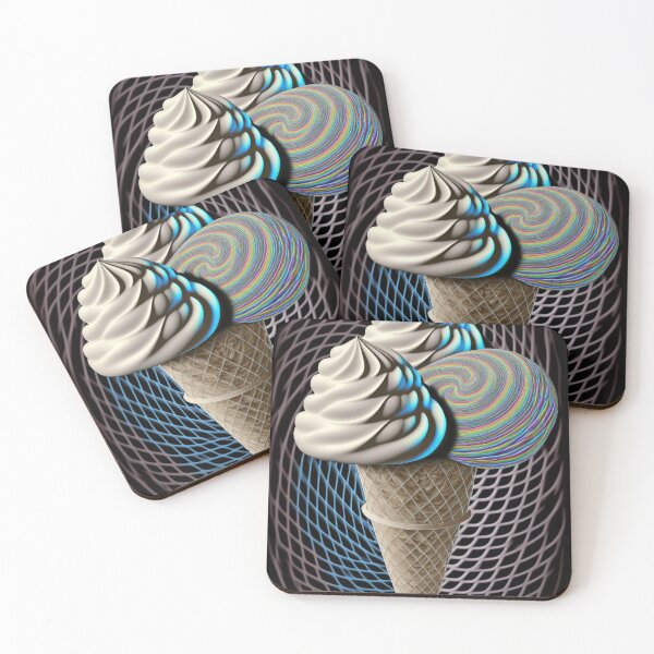Item preview, Cosmic ice cream marshmallow hypnotic grid phone case designed and sold by osssoconcept.