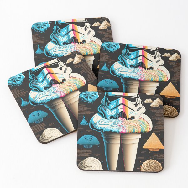 Item preview, Cosmic ice cream different tastes scheme poster designed and sold by osssoconcept.