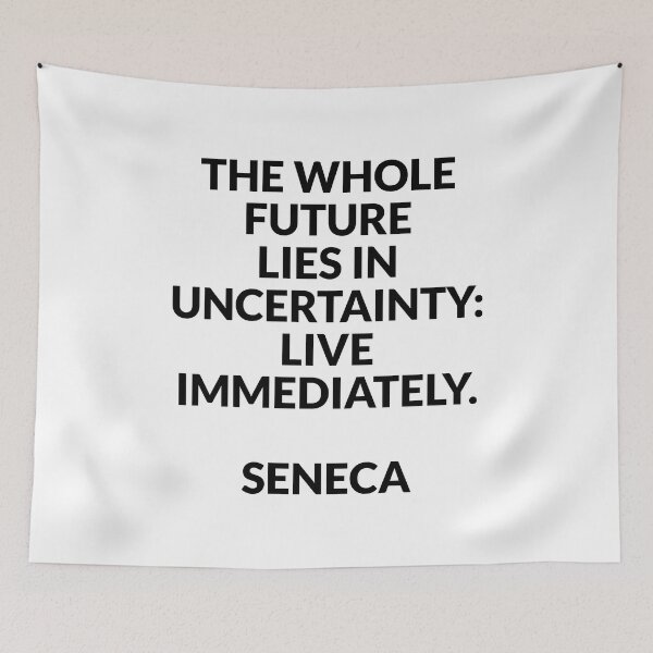 Item preview, Stoicism quotes - The whole future lies in uncertainty - Seneca designed and sold by Inspirationmotivation.