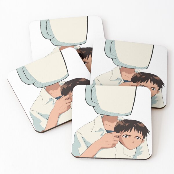 Item preview, Shinji Holding a Mug HD (Mug Holding a Shinji) Restored image Neon Genesis Evangelion designed and sold by Scribble-LeviJo.