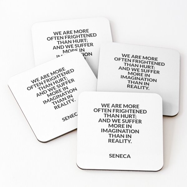 Item preview, Stoicism quotes - We are more often frightened than hurt designed and sold by Inspirationmotivation.