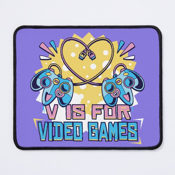Item preview, V is for Video Games Valentines Day Gamer Men Boys designed and sold by ksn-anahaa.