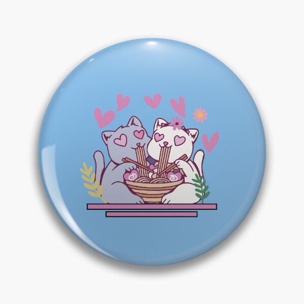 Item preview, Funny Cat Eating Spaghetti heart designed and sold by fatydesignspace.