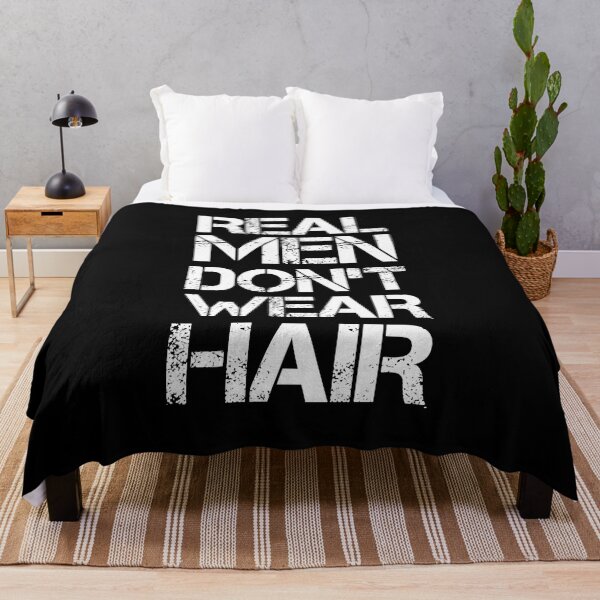 Item preview, Real Men Don't Wear Hair - Funny Bald Quote designed and sold by EnzoVectorism.